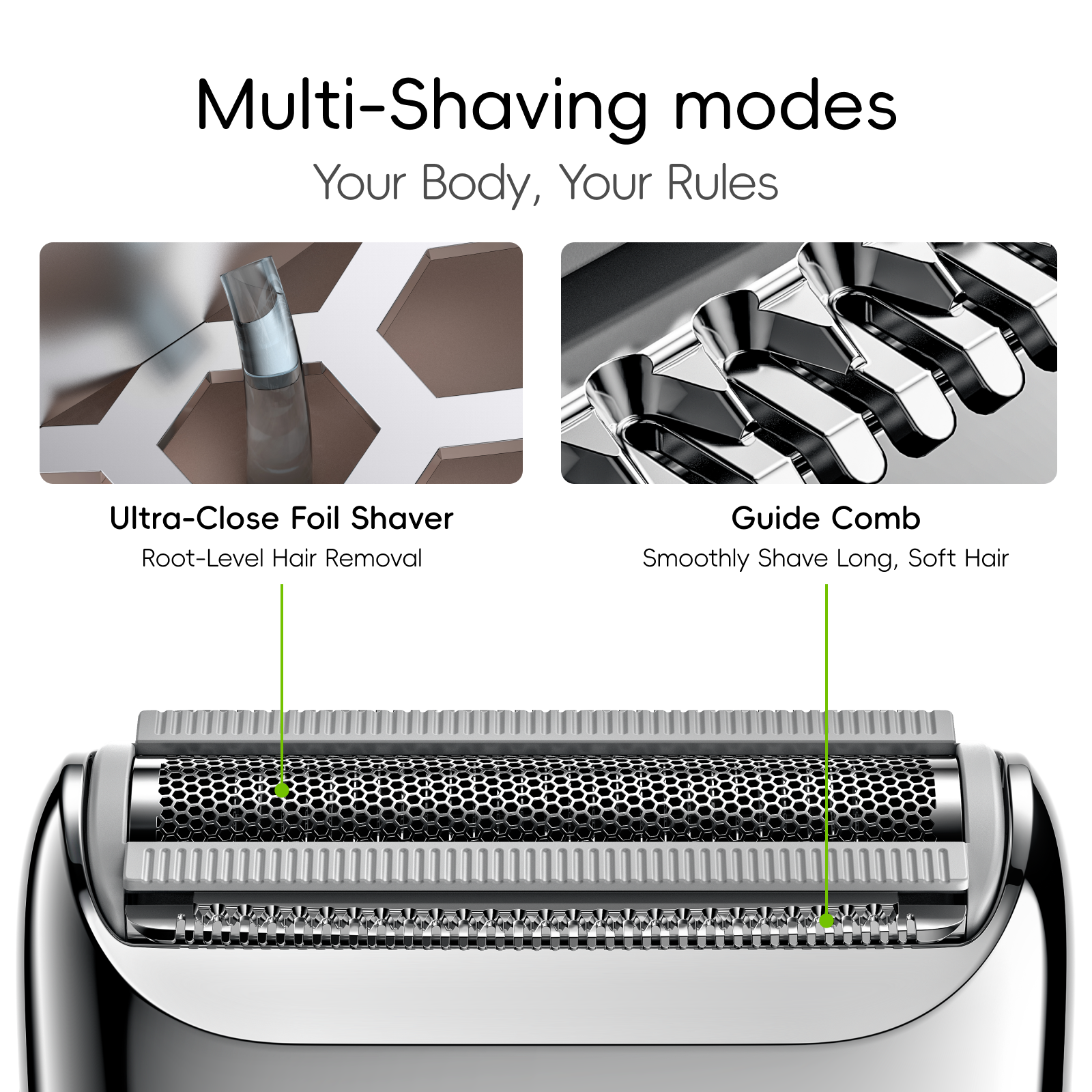 YOOSE NANO - Women's Electric Shaver & Bikini Trimmer (Wet & Dry)